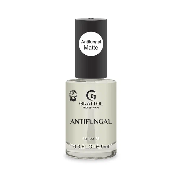 GRATTOL Лак для ногтей Antifungal MATTE, 9 мл